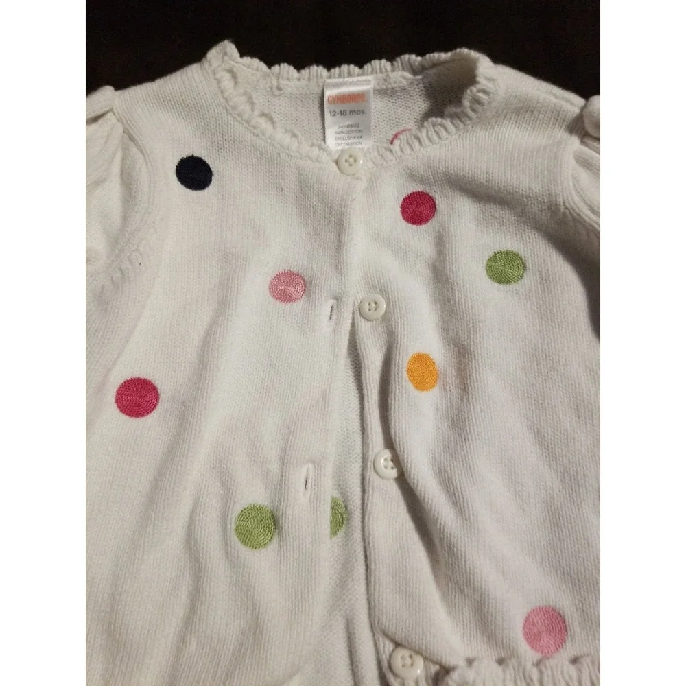 Gymboree sweater and dress dots 12 18 mo